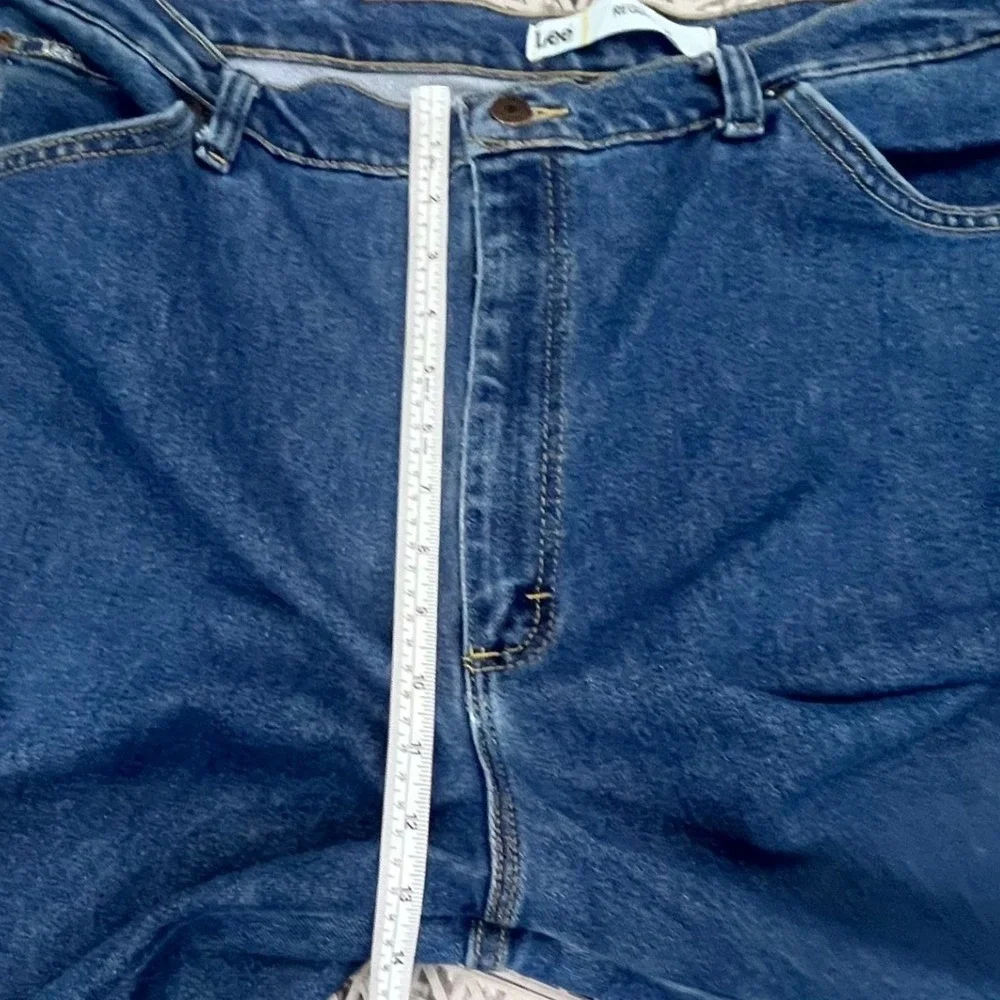 Lee Regular Fit Jeans Mens 40x36 Blue Straight Leg Denim Pants IZS-E498-010